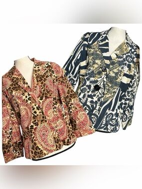 Shelly & Arnold x2 Blazers XL Denim Jackets (phlox)